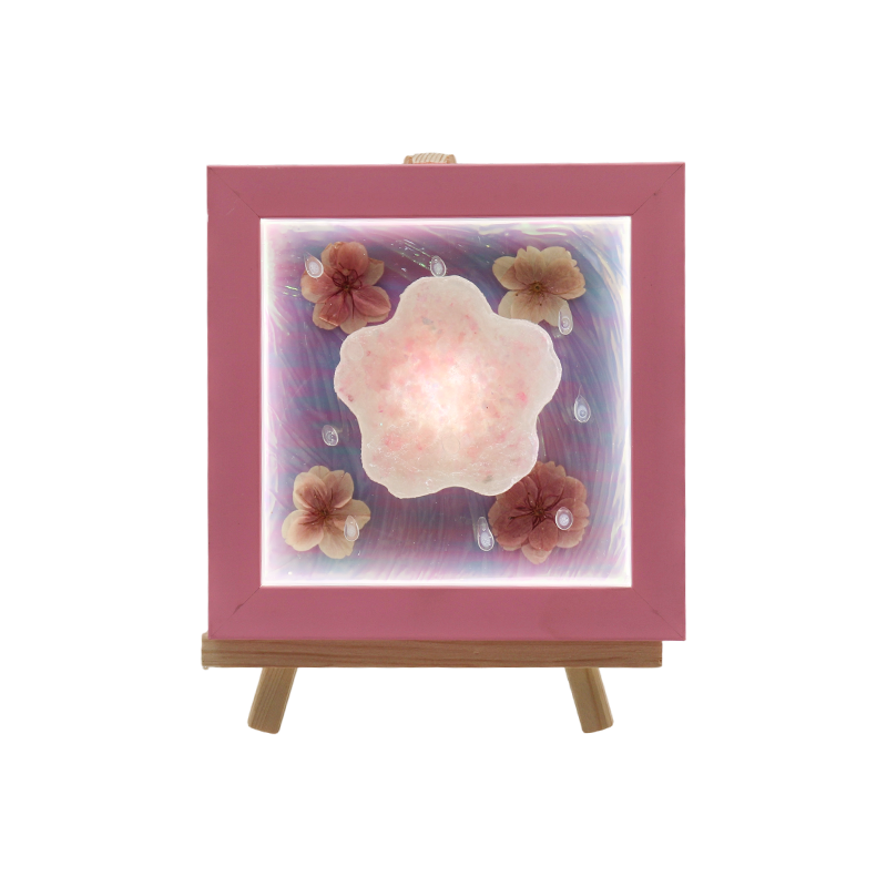 Luz Artística em Flor de Cerejeira Rosa - Gel Flor de Cerejeira