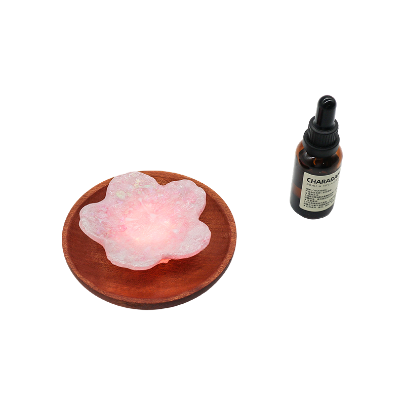 Lâmpada de aromaterapia de flor de cerejeira com óleo essencial orgânico