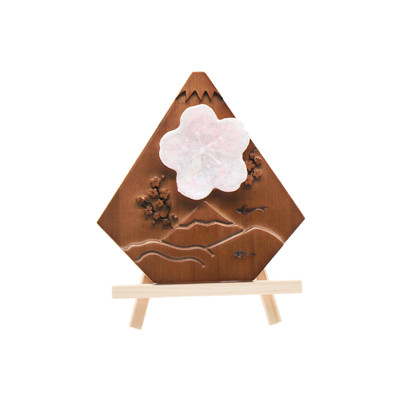 Lâmpada de arte em madeira Maihui de mesa japonesa - Pico de neve de madeira